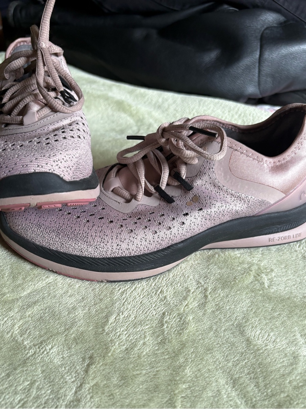 Ryka Women's Lace-Up walking shoes in Dusty Rose and Gray Trim